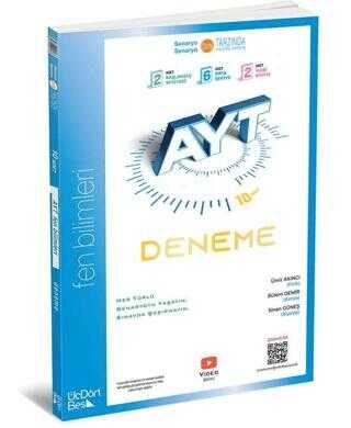 ÜçDörtBeş Yayınları AYT Fen Bilimleri 10 lu Deneme